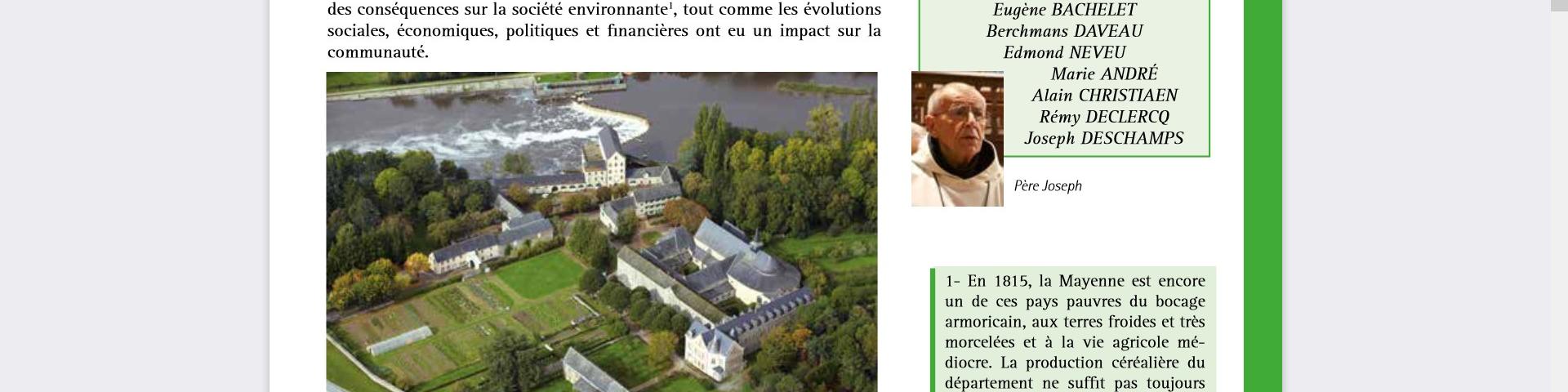 Histoire des moines (2ème partie), de leur arrivée en 1815 à 2015 ... 