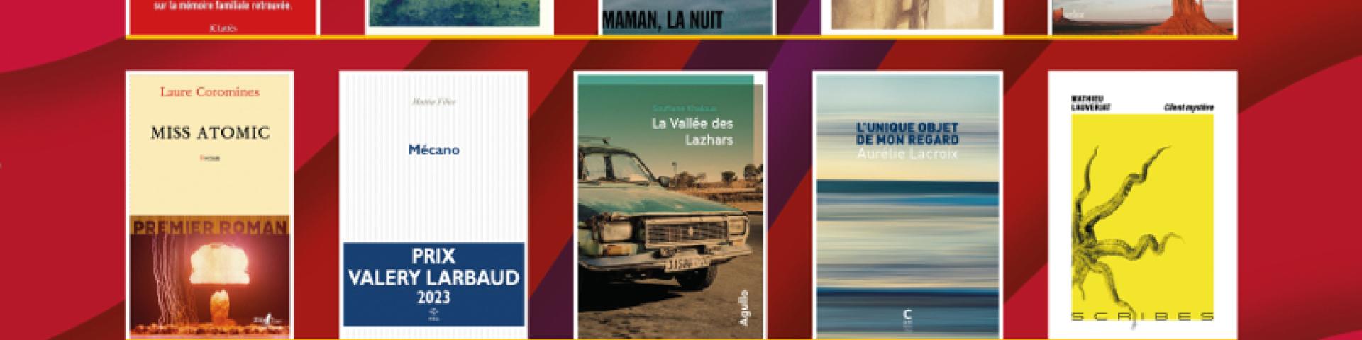 Affiche avec couvertures des livres